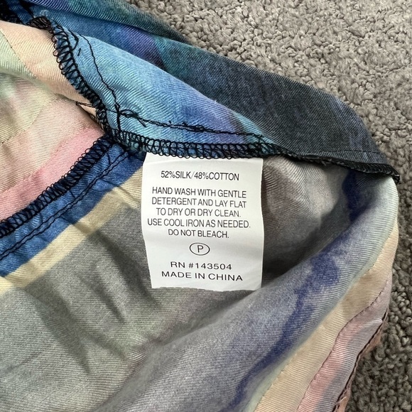 Marie Oliver Callie Tie Dye Silk Blend A Line Mini Dress - Picture 6 of 7